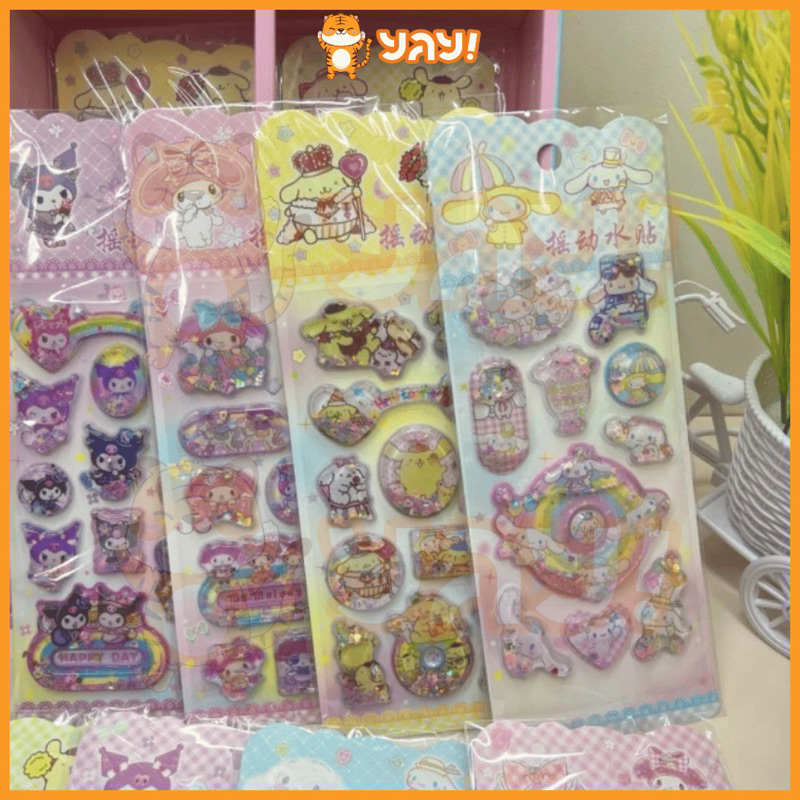 

YAY! Sticker Glitter Air Sanrio Kuromi Melody Pompurin Cinnamorol