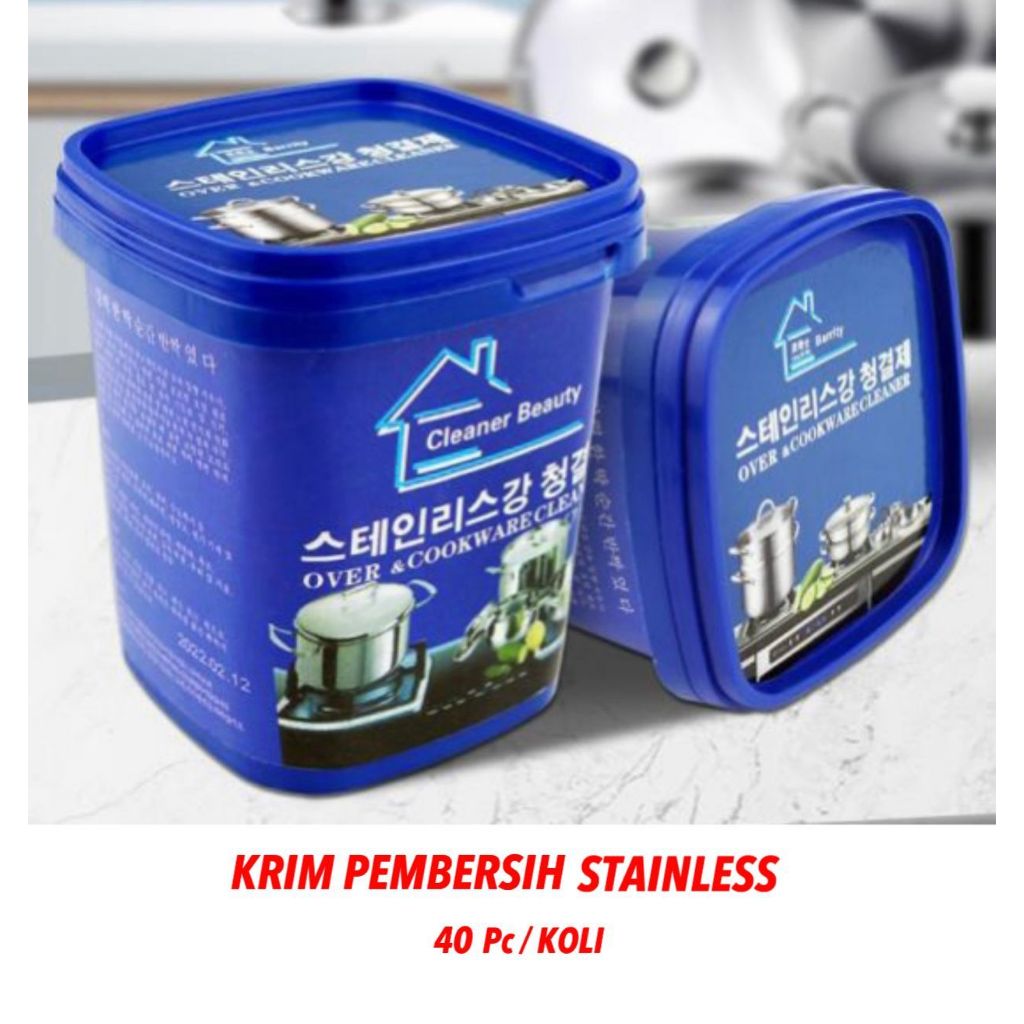 (WM)KRIM PEMBERSIH PANCI TEFLON WAJAN NODA KERAK GOSONG KOREA / KRIM PEMBERSIH