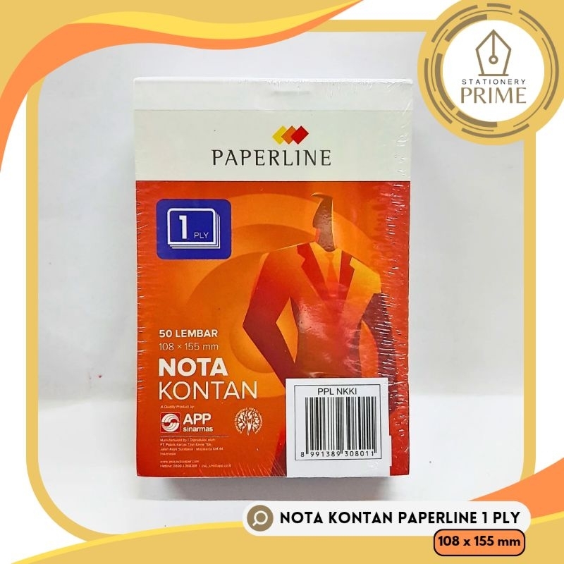 

Nota Kontan / Bon Kecil 1 Ply 1 Rangkap Paperline (1 Pack isi 10 buku)