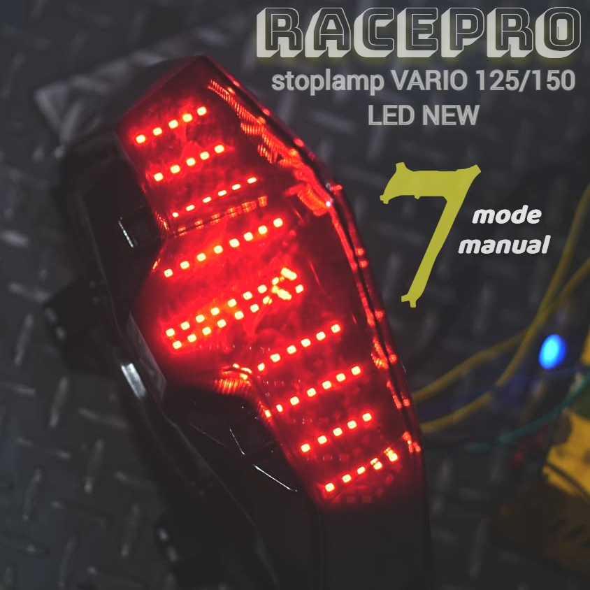Lampu stop rem Vario 125/150 new 2018-2023 8 mode stoplamp belakang Vario 125 vario 150 new 8 mode f