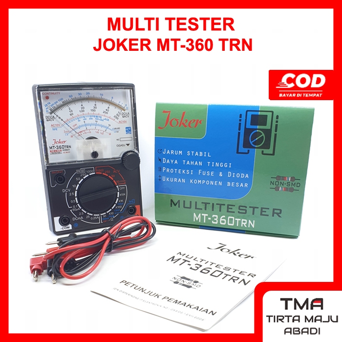 Joker YX-360TRn Avometer Multimeter Multitester Analog Jarum stabil MT-360TRn