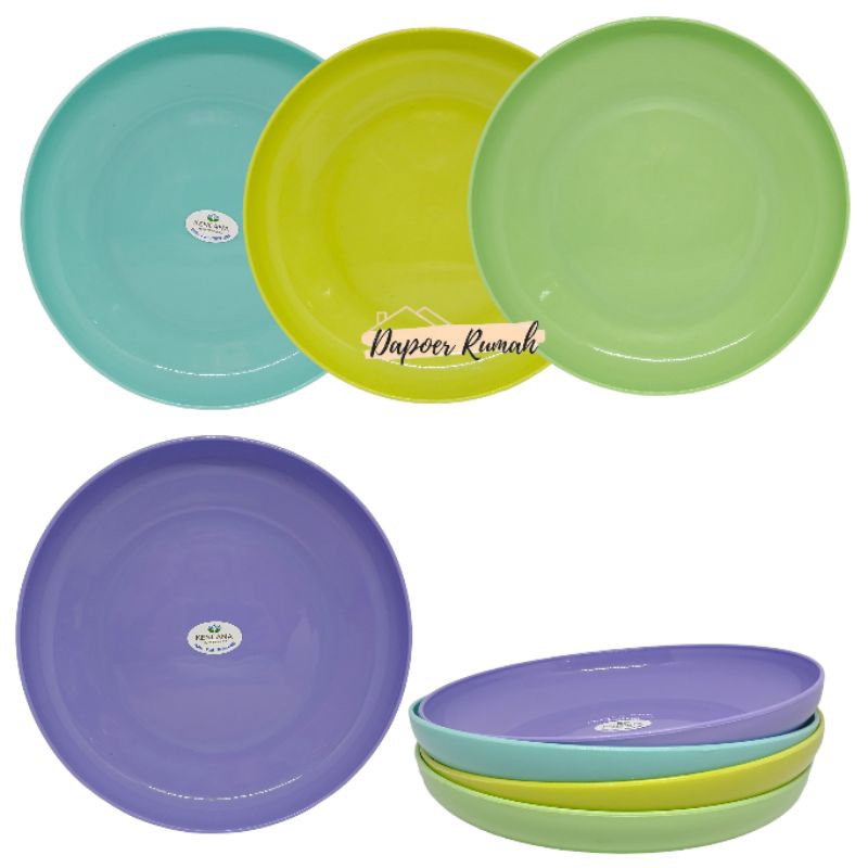 PIRING MAKAN KENCANA 23CM/PIRING PLASTIK/PIRING MAKAN/PIRING CANTIK