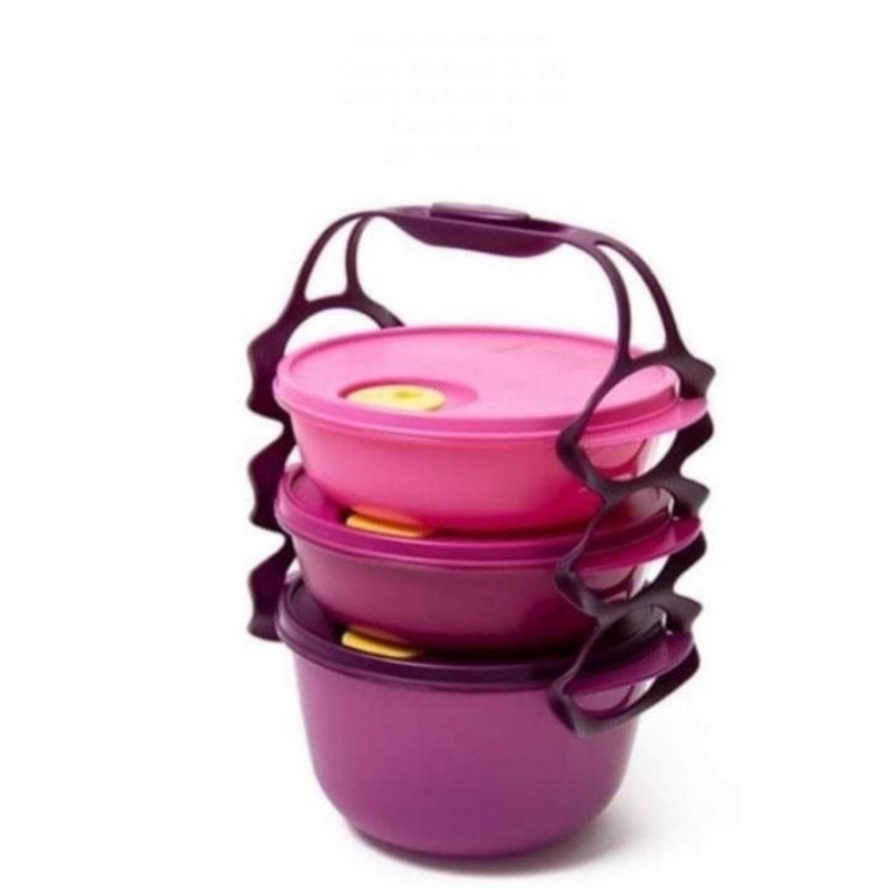 Tupperware Original Promo Rantang Set bisa masuk microwave| rantang 3 susun tahan panas