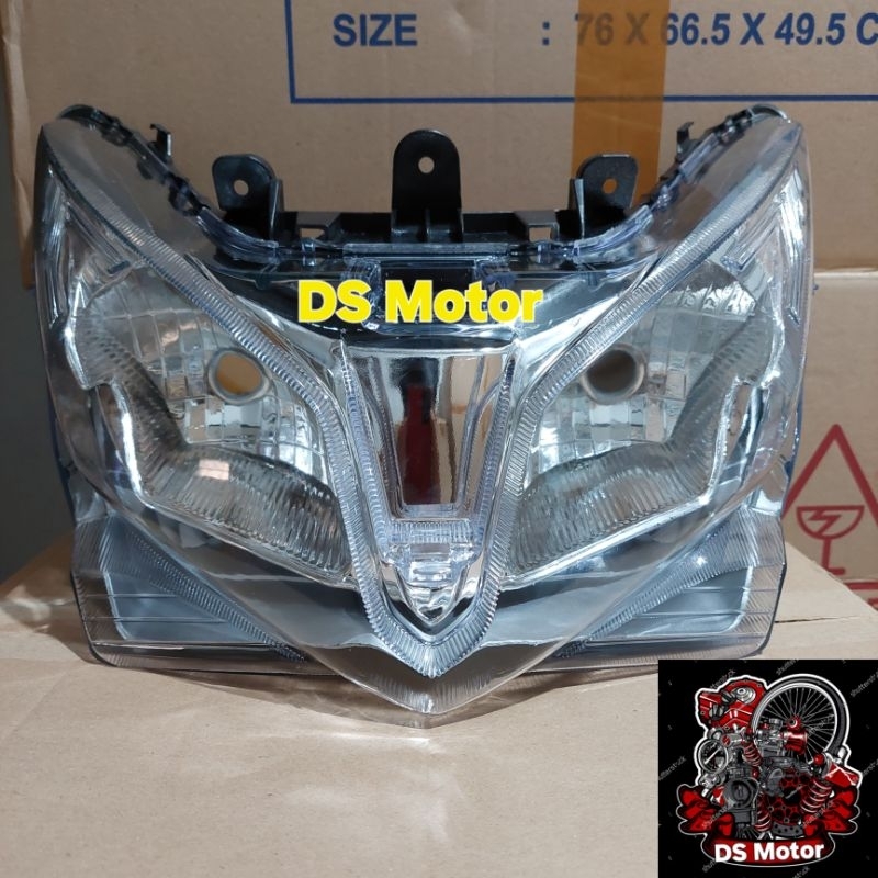 Reflektor Head Lamp Lampu Depan Honda Vario 125 Techno Old Bohlam 2012 2013 2014