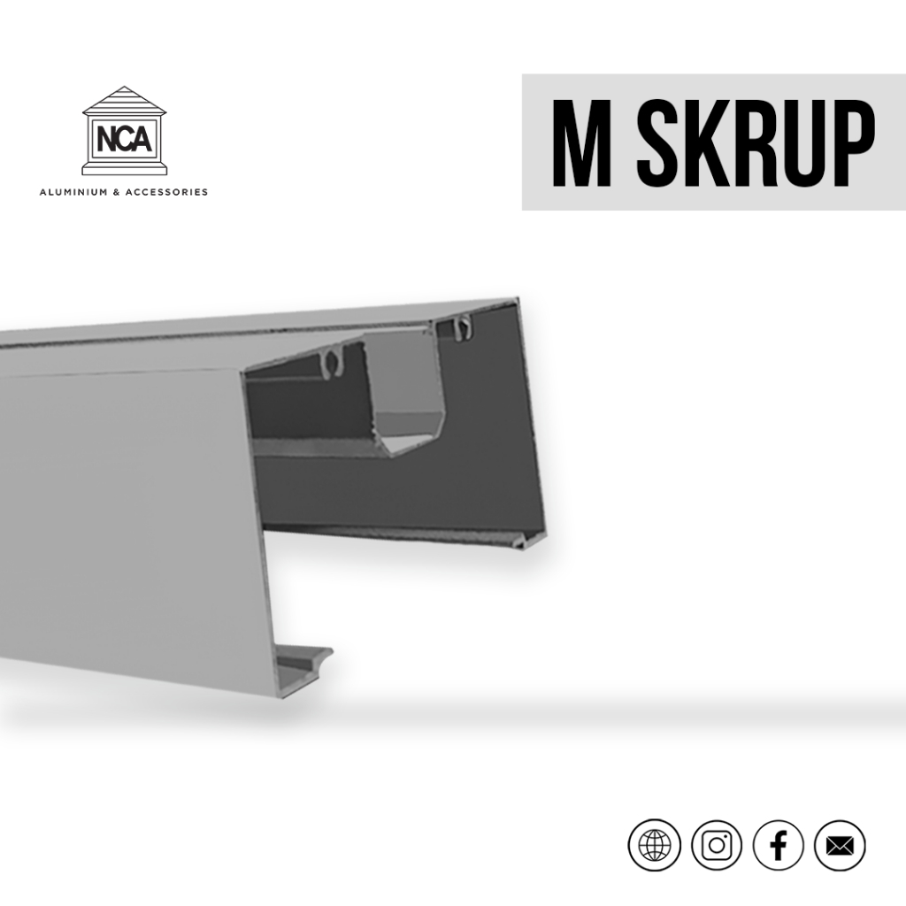 Aluminium Profile M Polos 3" - Kusen Aluminium