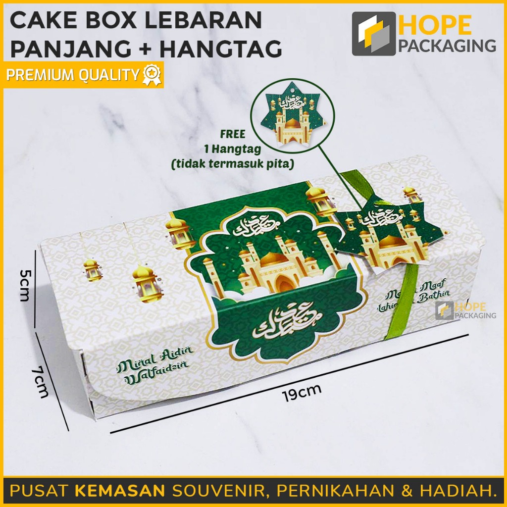 

[Harga / 5 Pcs] Cake Box Lebaran Idul Fitri / Kotak Kue / Dus Panjang Kue Box Bolu Gulung / Kotak Hadiah / Box Dus Kue Kering / Box Kue