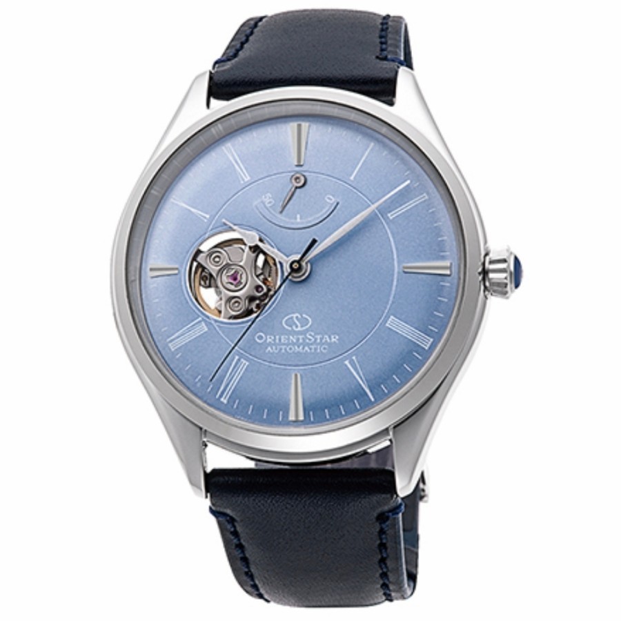 Orient Star RE-AT0203L Automatic Classic Semi Skeleton Blue Dial