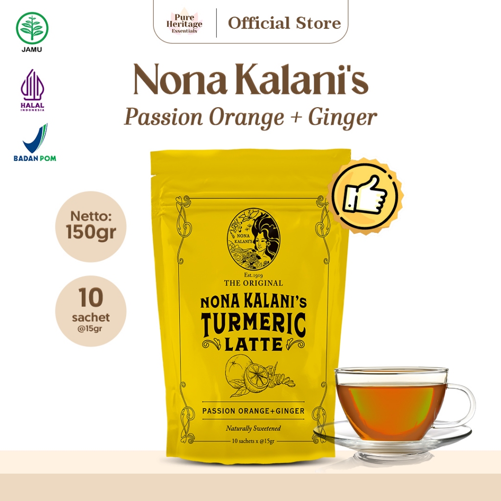 

NONA KALANI’S TURMERIC LATTE - PASSION ORANGE + GINGER NATURALLY SWEETENED 150gr