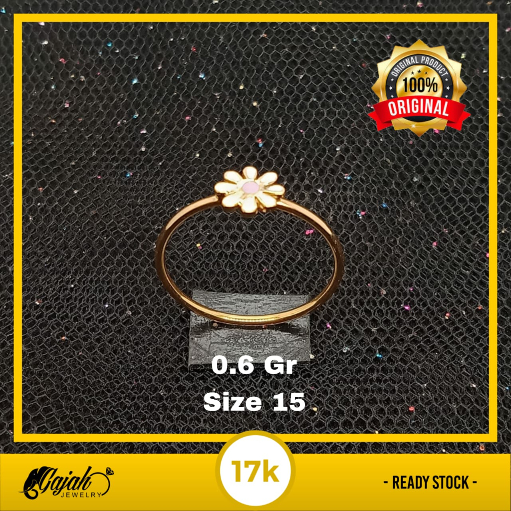 Van Cleef & Arpels Cincin Emas 17K - 0.6 Gr Kadar