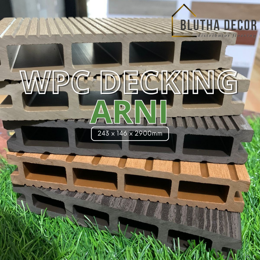WPC Decking Outdoor ARNI panjang 2,9meter - HARGA PERBATANG