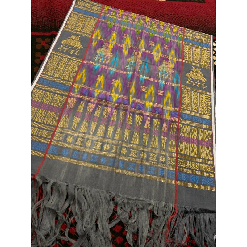 UIS NIPES SEMI SUTRA BENANG 100 MOTIF RUMAH ADAT