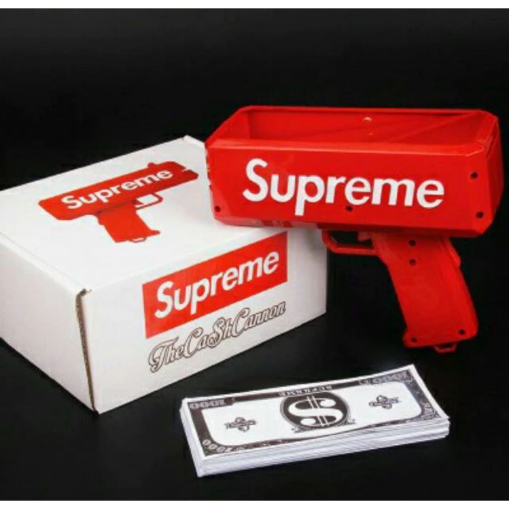 Money Gun Supreme Toy/ Mainan Pistol Uang Supreme/ Tembakan Uang Mainan Anak Mainan Pesta