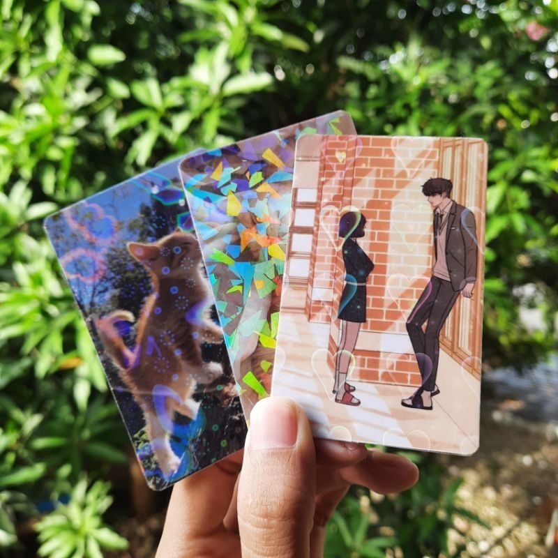 [MIN ORDER 10PCS] CUSTOM PC PHOTOCARD TEBAL KPOP HOLO FREEBIES KONSER HOLOGRAM ANIME JPOP COSPLAY JE
