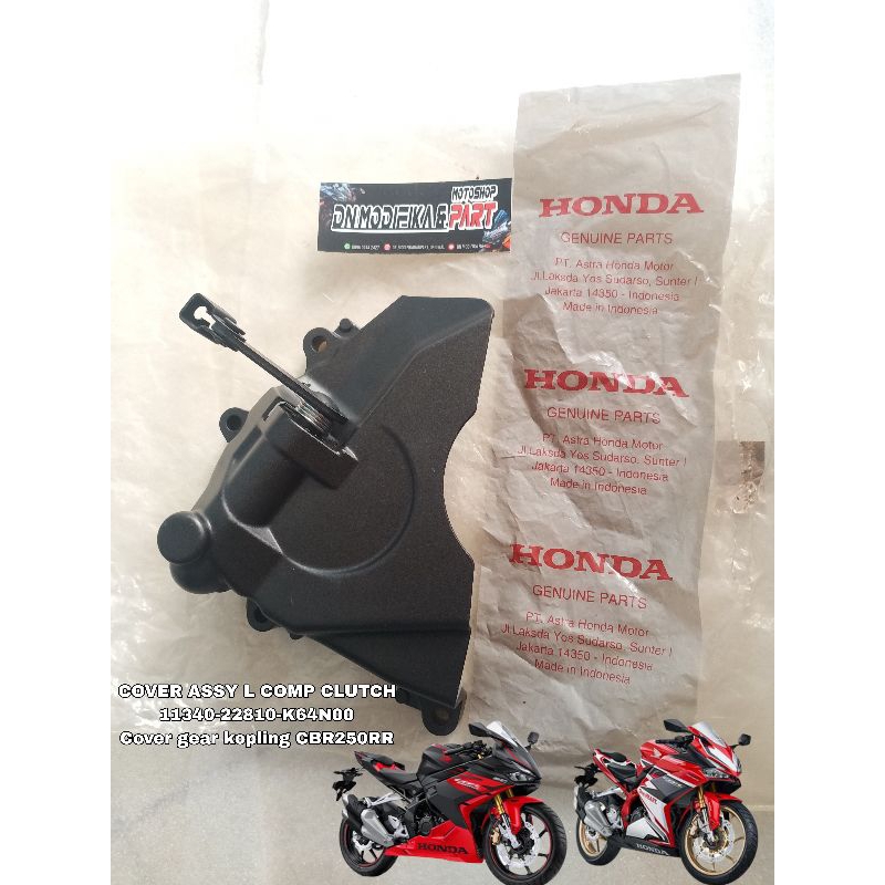 COVER ASSY L COMP CLUTCH CBR 250RR 11340-22810-K64N00 Cover tutup gear kopling CBR250RR