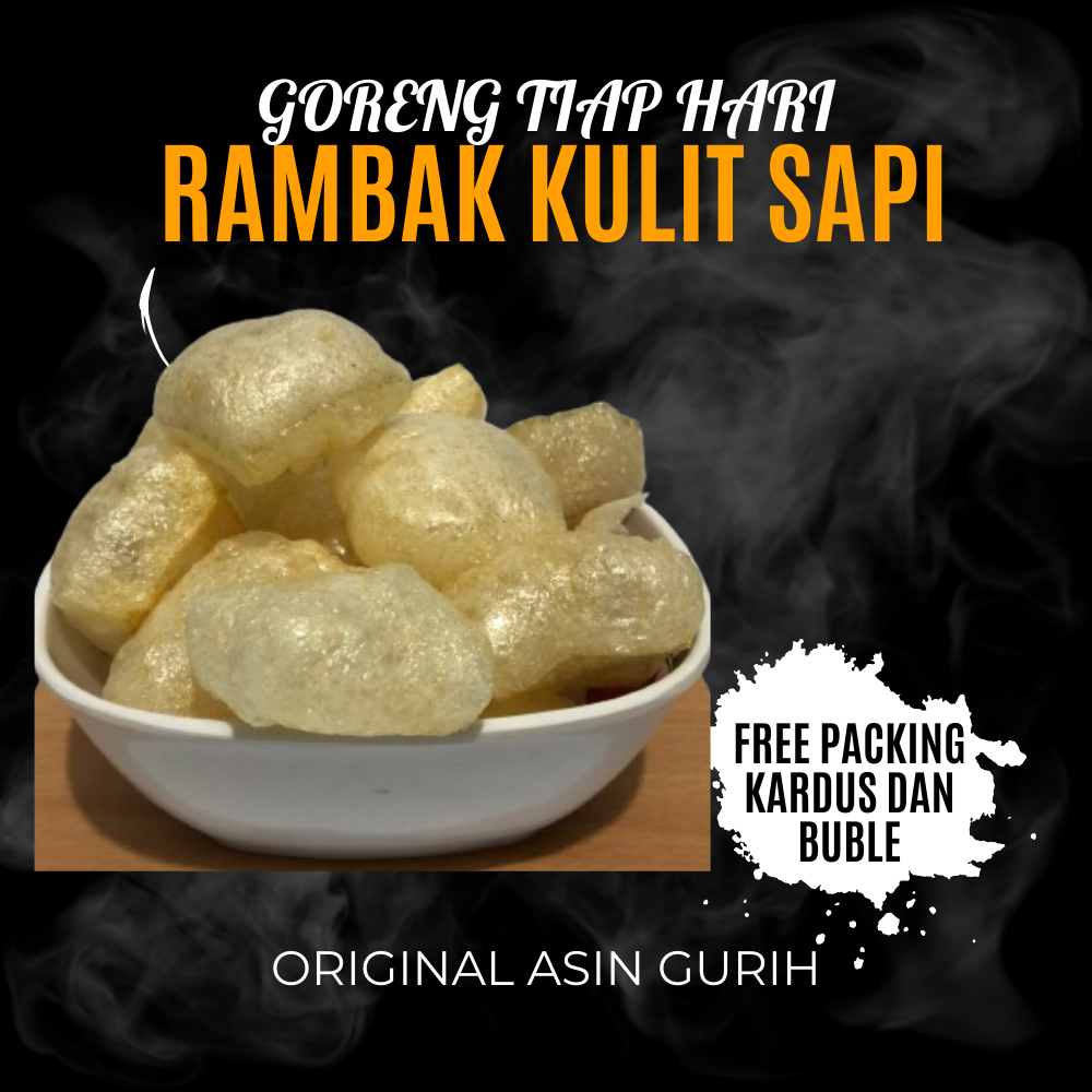 

rambak kulit sapi 1 BALL enak gurih murah