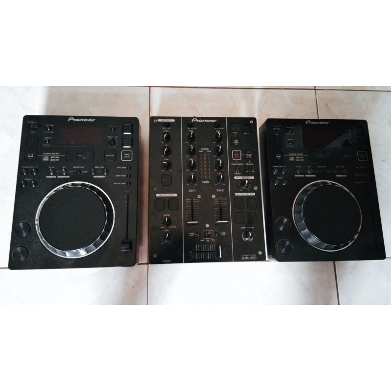 CDJ 350 DjM 350 Set Pioneer Multimedia Player used 2 channal, support CD, Mp3, USB , Flash disk.