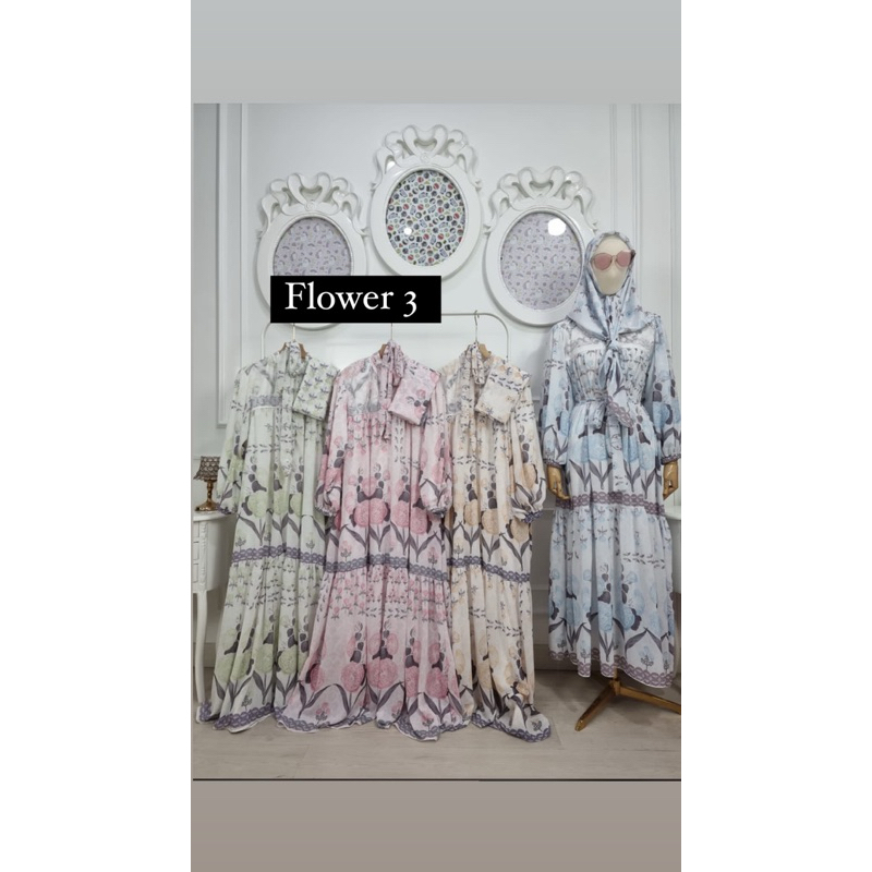 Dres Set hijab Brukat meijiwang
