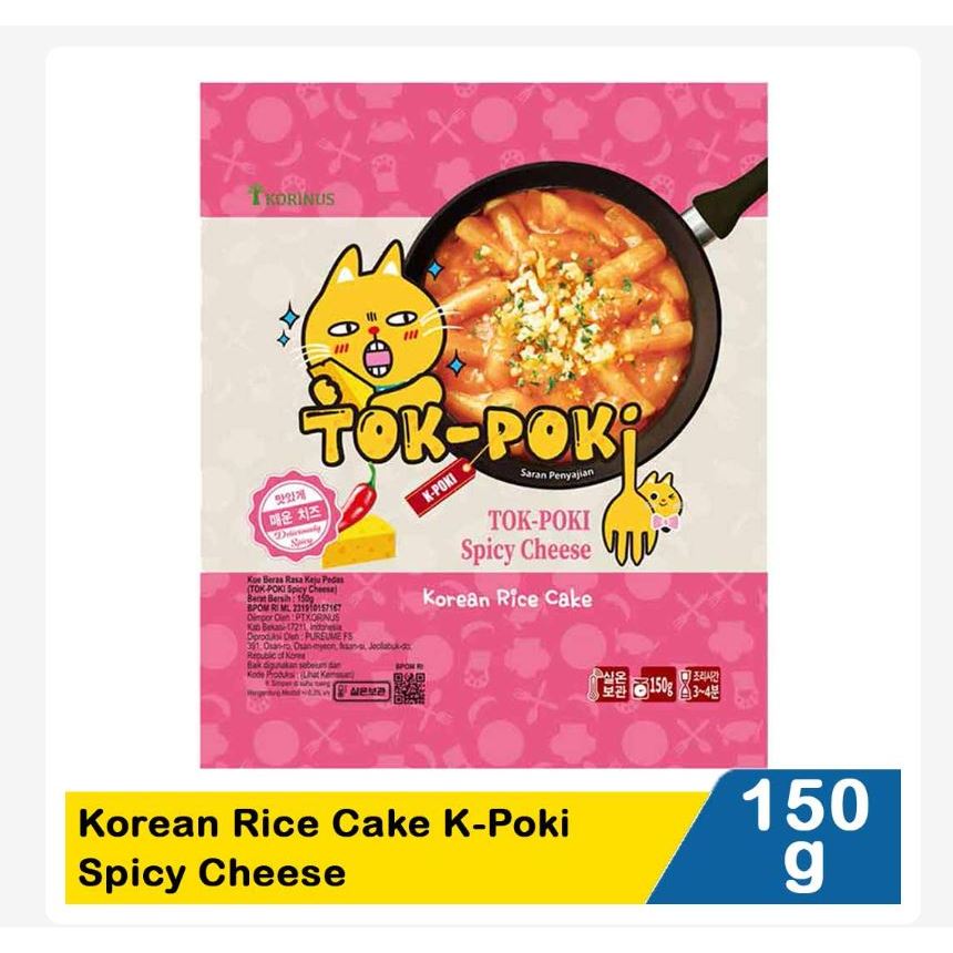 

Tokpoki Korean Rice Cake K-Poki Spicy Cheese 150 gr