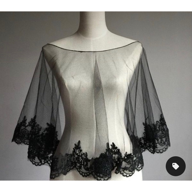 ART B32V Outer Cape Tile Bridal Mix Renda  Bolero Wedding dress Wrap Shawl Outer Tile Tulle Polos Dr