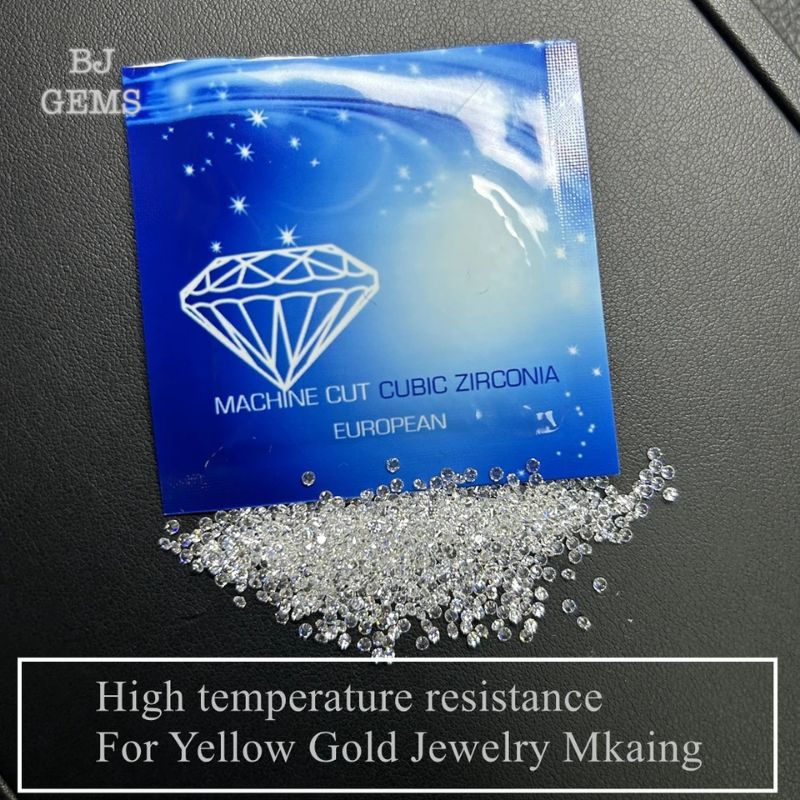 Permata A6 Quality 1mm - 7mm Diamond Tabur White Cubic Zirconia