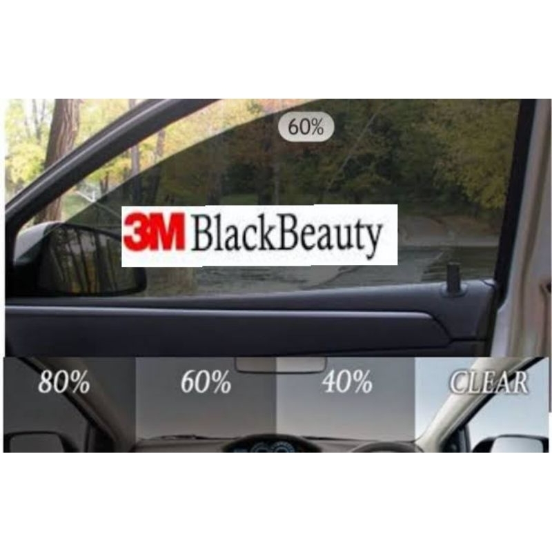 kaca film 3m auto film black beauty