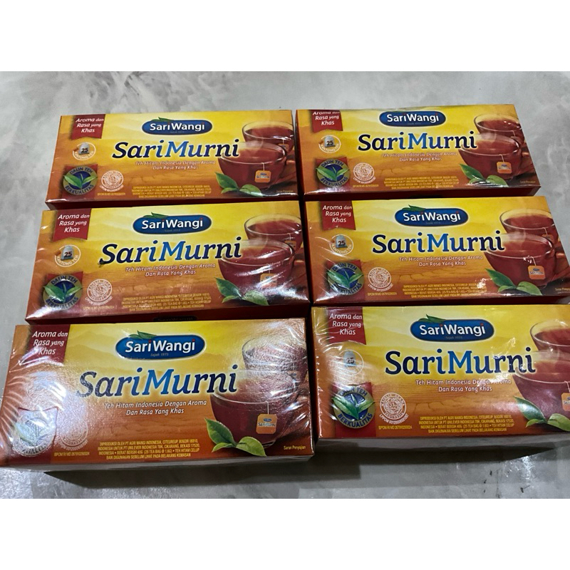 

TEH SARI MURNI Kotak isi 25 Kantong. Beli 2 FREE 1. ED : 21Juni 2025