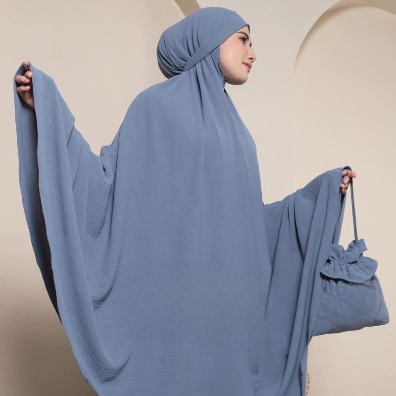 (Bisa COD) MUKENA DEWASA JUMBO Mukena Lesti 3in1 Viral Bahan Crinkle Airflow Premium Polos Adem Lemb