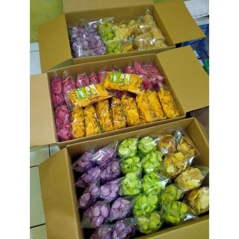 

PAKET USAHA 35 PCS Keripik Buah Carica Dieng Fruit Chips - Keripik Olahan Buah Oleh Oleh Khas Dieng