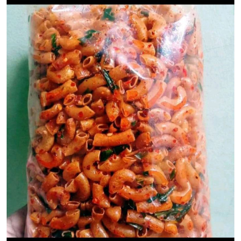 

1kg makaroni cikruh/makaroni daun jeruk/cemilan1kg/makaroni asin/makaroni gurih