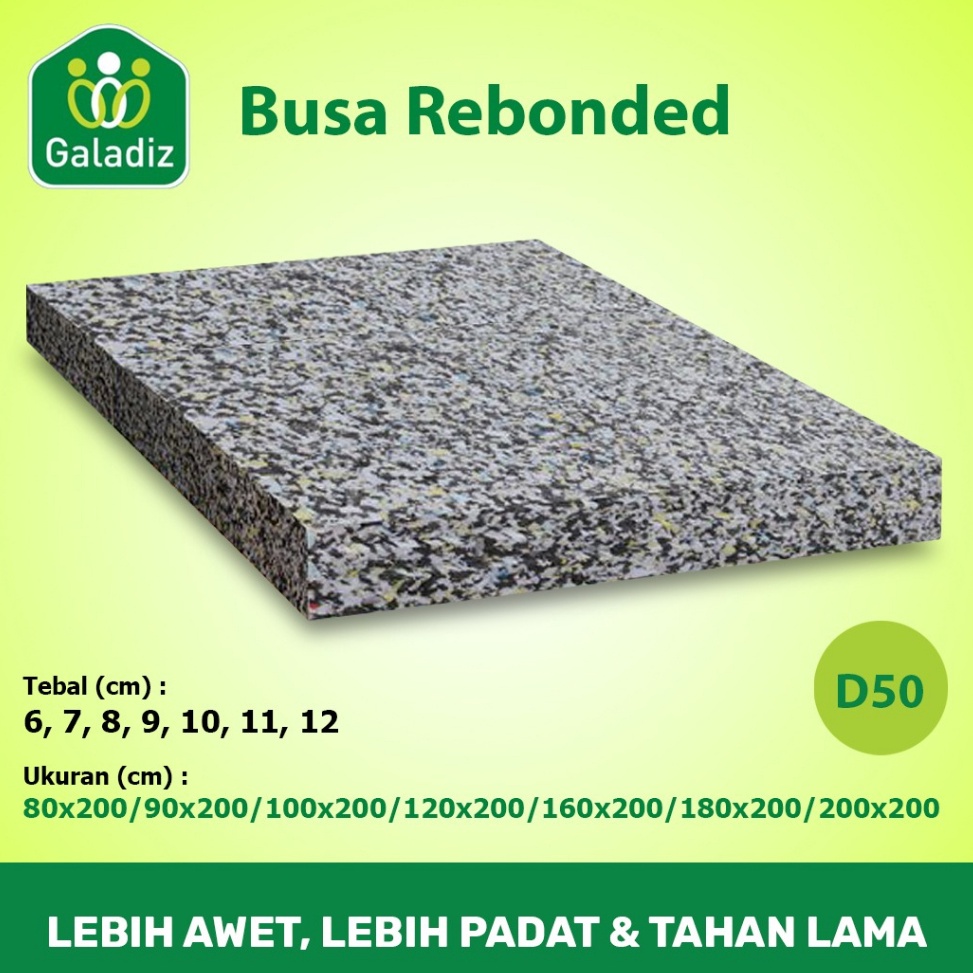 HOT SALE BUSA REBONDED  REBONDED FOAM  MATRAS DENSITY 5  TEBAL 6 CM 12 CM