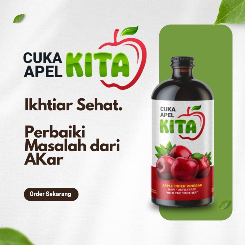 

Cuka Apel Kita Murni Original diet sehat alami terbukti apple cider vinegar