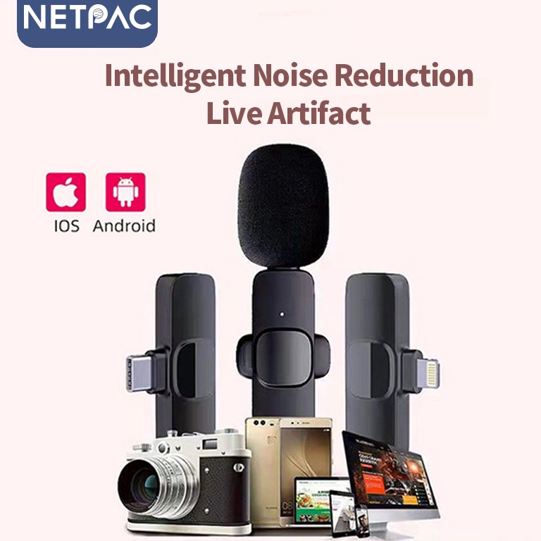laris manis Special Lavalier Wireless Microphone Recording Android Apple Hp Anchor Outdoor Bluetooth