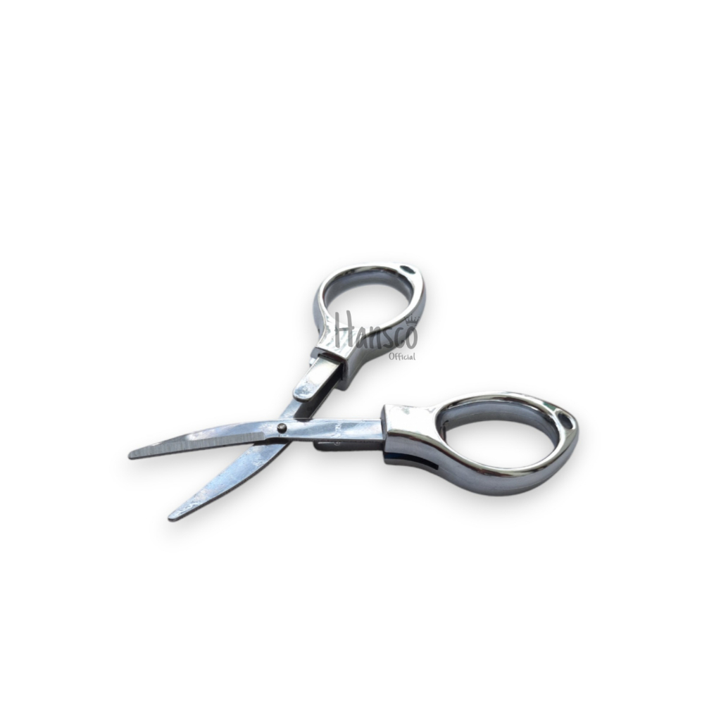 

tyvf Gunting Lipat Portabel Kecil Stainless Steel Gunting Tahalul Perlengkapan Haji dan Umroh