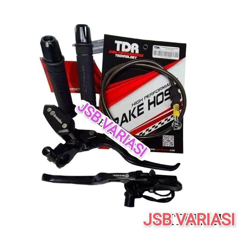 PAKETAN PROMO HEMAT handle master rem oval model rcb plus Handgrip rcb universal motor satria fu son