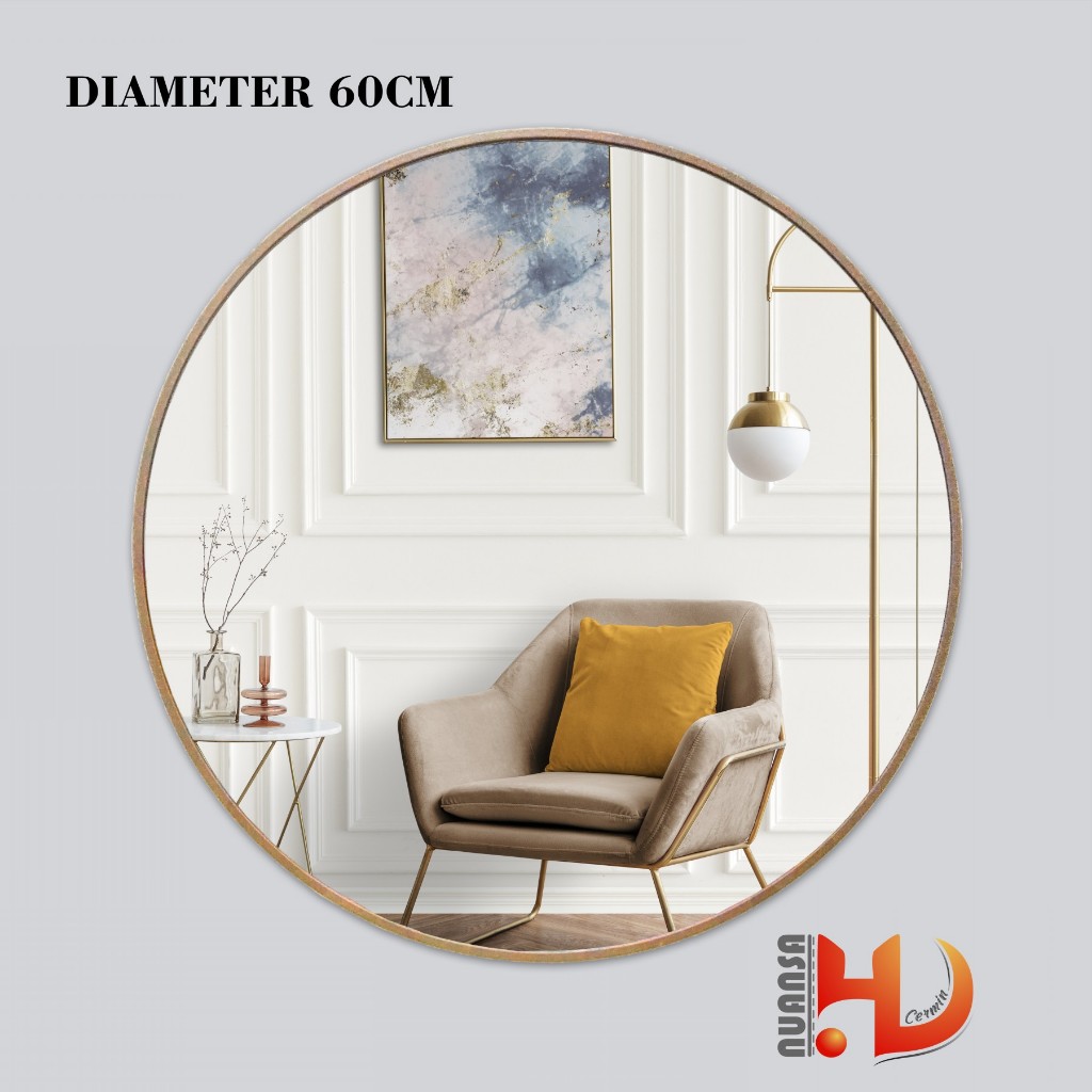 CERMIN BULAT GANTUNG - CERMIN DINDING BULAT - CERMIN GANTUNG - CERMIN DINDING - CERMIN RIAS