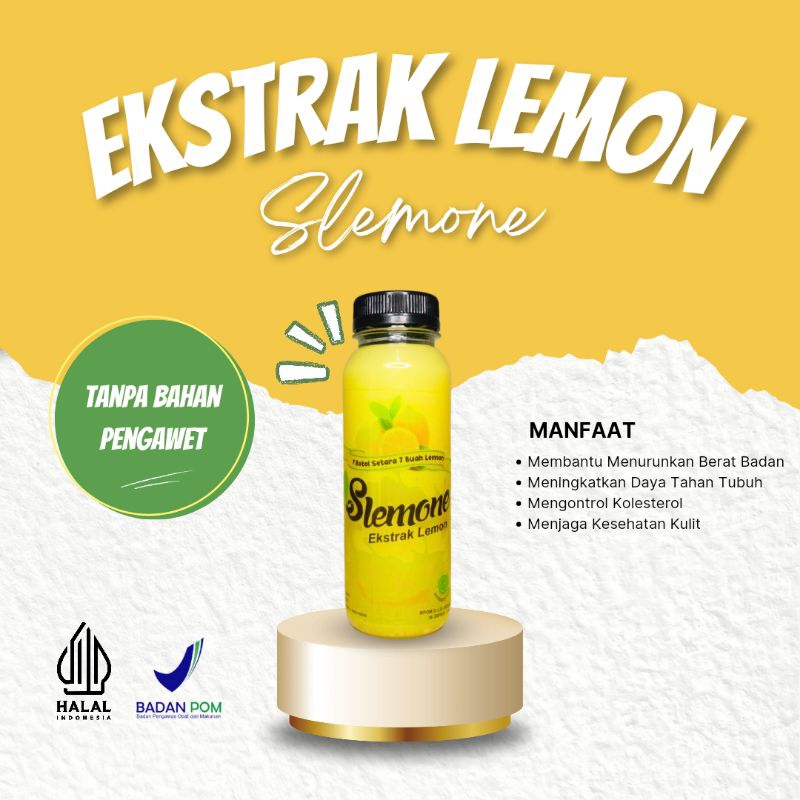 

Slemone / Ekstrak Lemon / Lemon / Lemon Organik / Lemon Juice / Sari Lemon Organik / 100% Pure Lemon Juice / Produk Riau