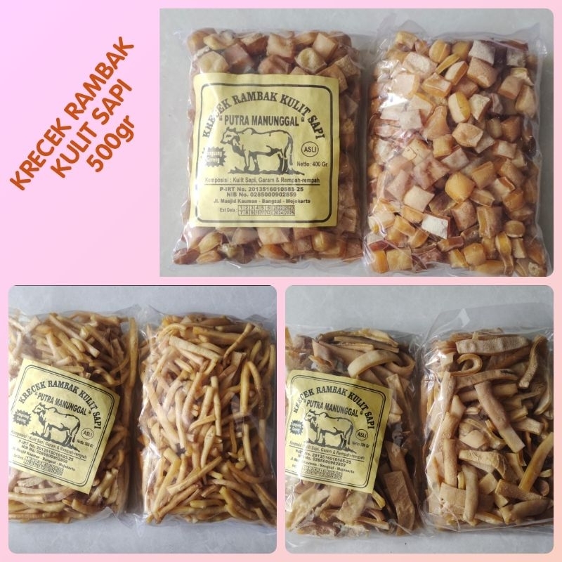 

KRECEK RAMBAK KULIT SAPI PREMIUM 500 gr