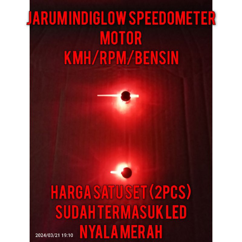 jarum indiglow speedometer motor nyala merah