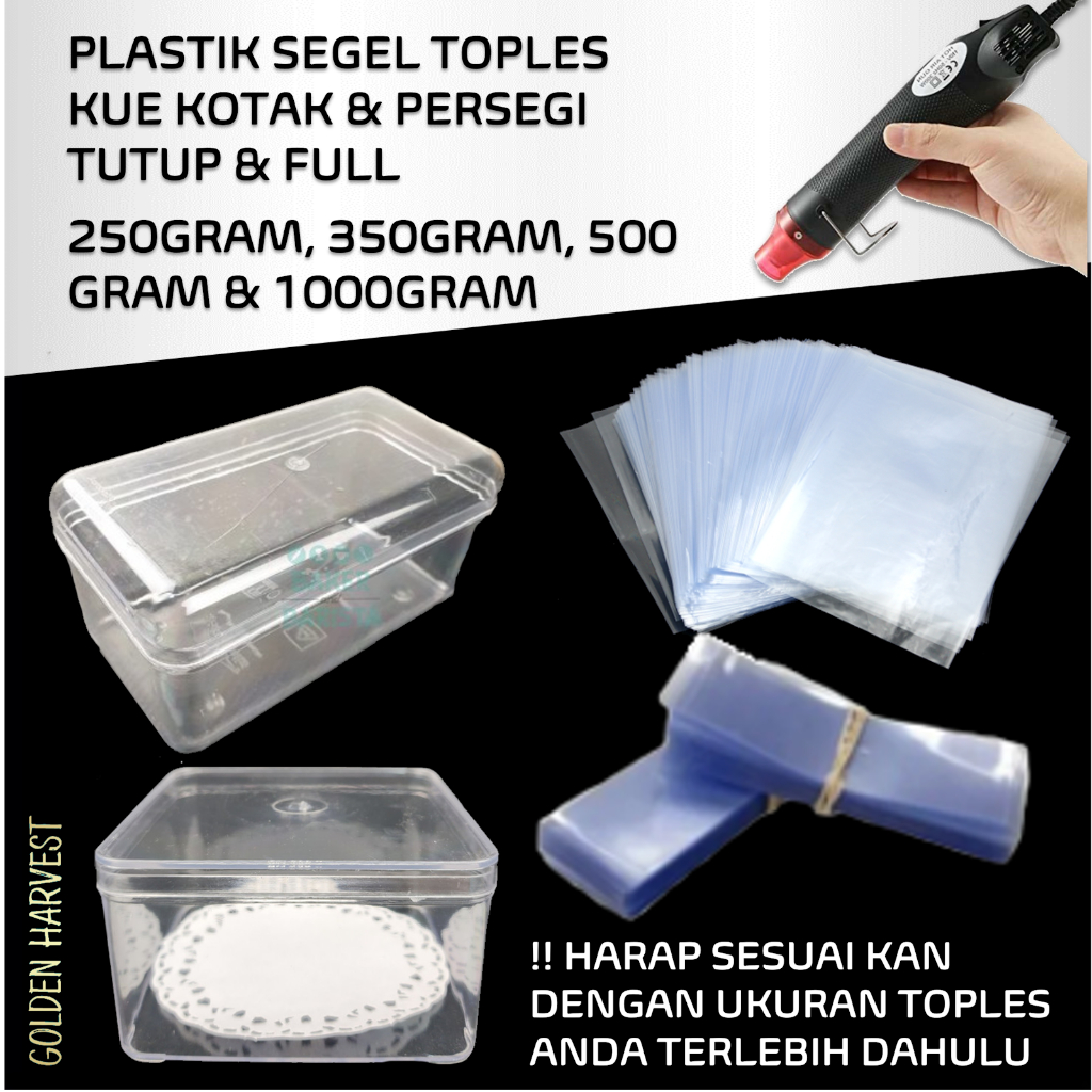 plastik segel toples kue kering nastar kotak 250gram 350gram 500gram 1000 gram