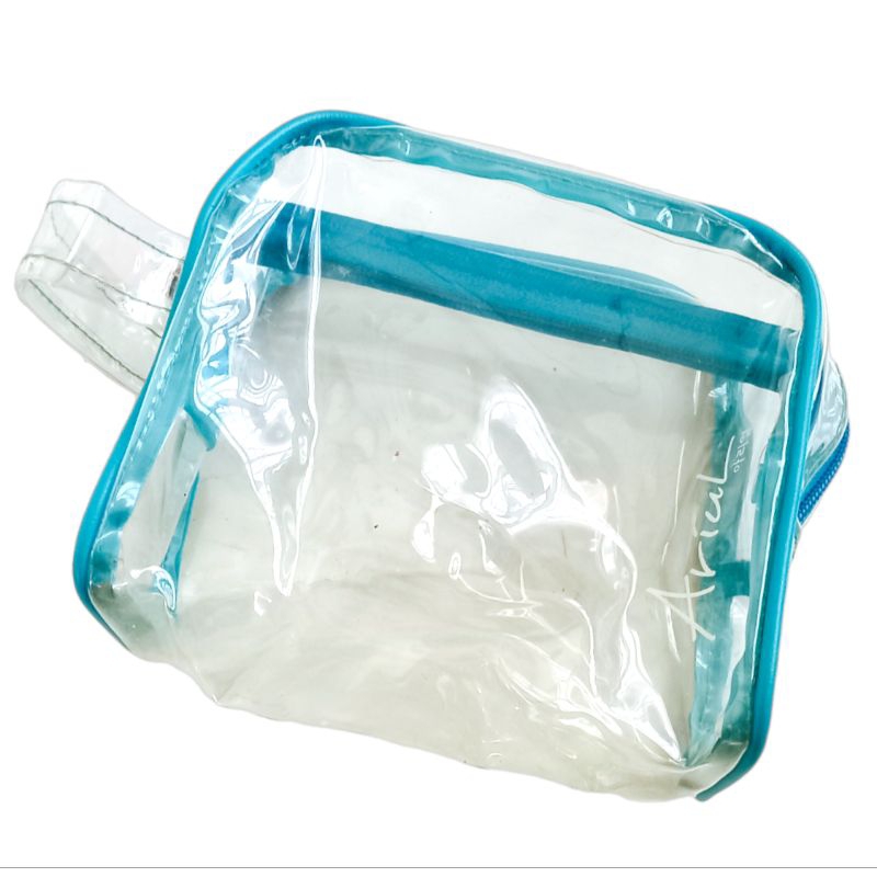 Pouch makeup PVC size besar transparan tebal/ pouch bahan pvc tebal premium/ tas makeup pvc/ tas mak