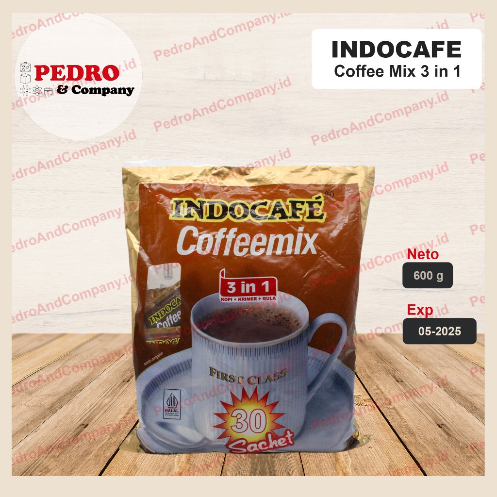 

Indocafe - Coffeemix 3in1/ kopi 3in1 (600 gr) 30 sachets