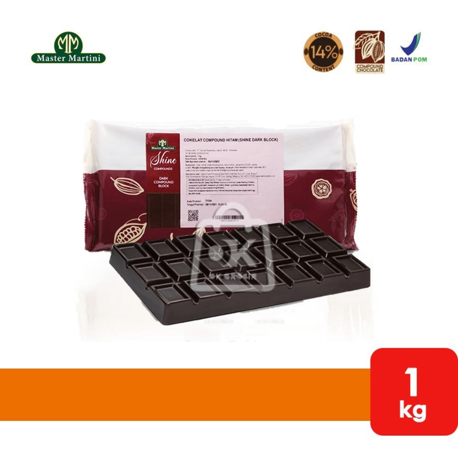 

Master Martini Shine Dark Chocolate Compound (1 Kg)