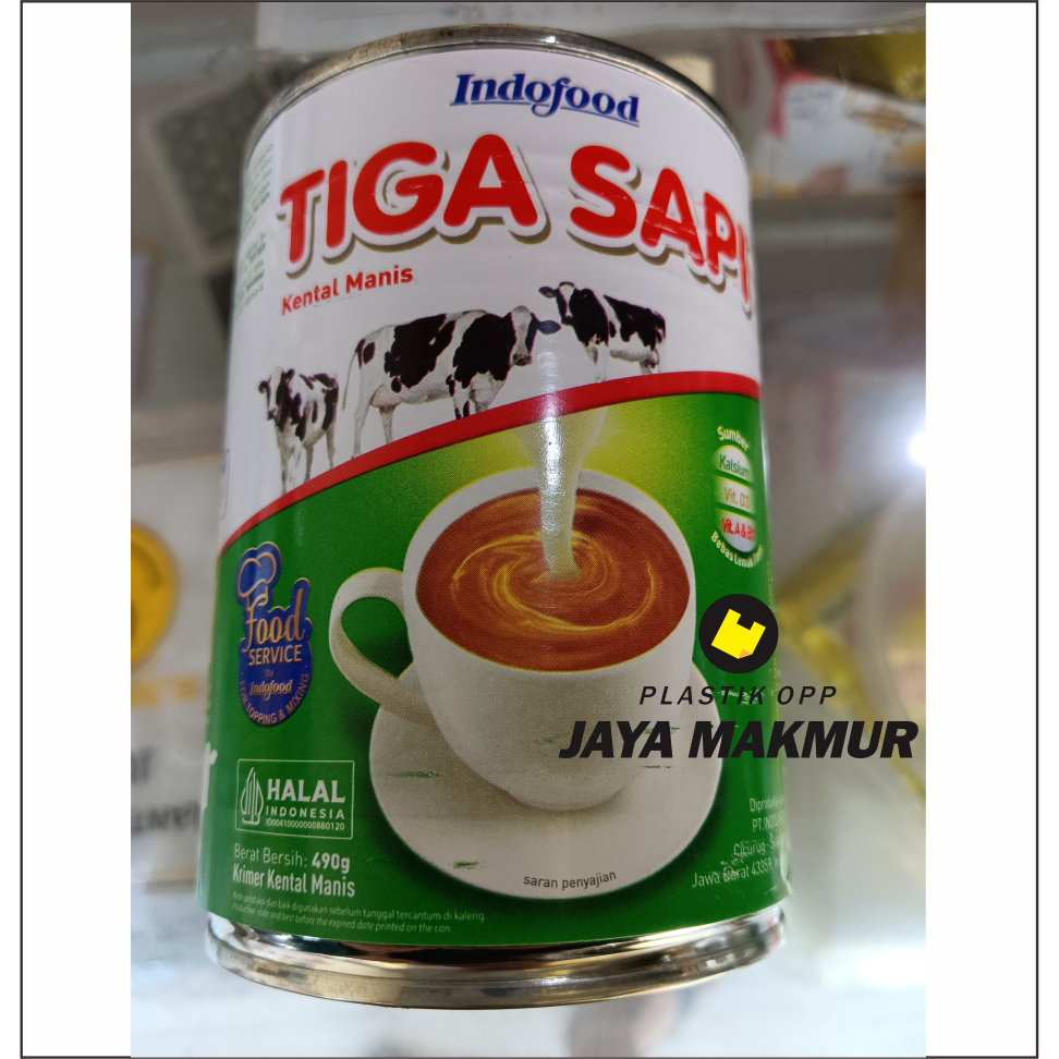 

TIGA SAPI 490g KRIMER KENTAL MANIS SUSU KENTAL MANIS 490gr