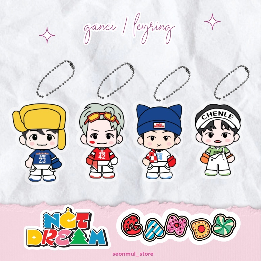RST GANCI NCT DREAM CHIBI CANDY / KEYRING / KEYCHAIN NCT DREAM WINTER SPECIAL ALBUM CANDY
