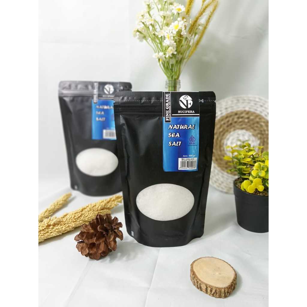 

Garam Halus (Non Yodium) 500gr - Natural Sea Salt Fine Grade NUCIFERA