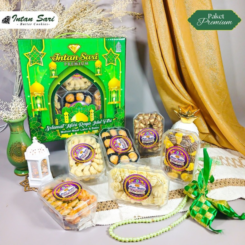 

KUE LEBARAN INTAN SARI PAKET KUE PREMIUM KUE KERING 6 TOPLES