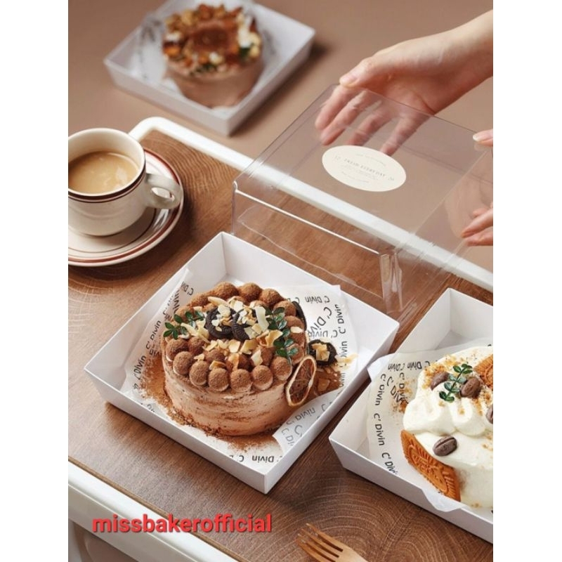 [10 pcs] Cake box 16x16 korean cake packaging wadah kue tart box cake