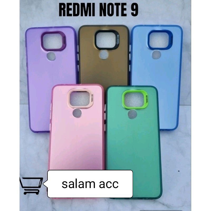 Softcase/HardCase IMD HP REDMI NOTE 9 CASE HYBRID IMD COLOR PLATE HOLOGRAM BAHAN BAGUS