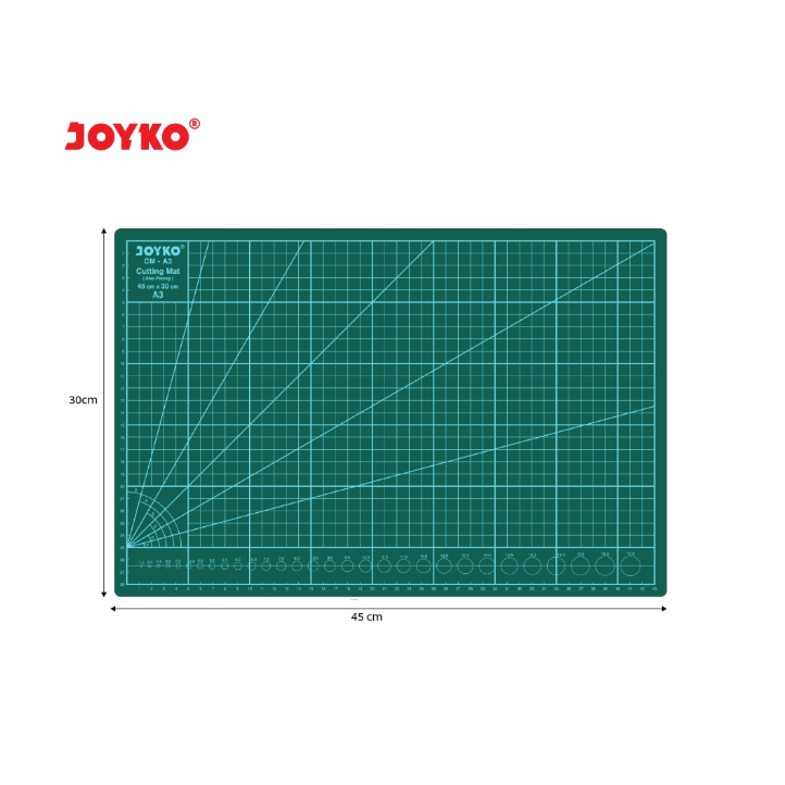 

Cutting Mat Alas Potong Joyko CM-A3 Ukuran A3 Hijau Satuan