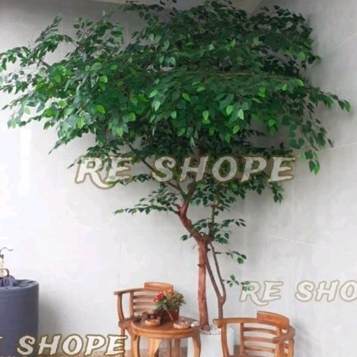 pohon besar tinggi 2,5mtr Bunga plastik - pohon dekorasi - pohon besar hias artificial - pohon berin